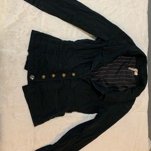 Morbid threads faded black jacket
